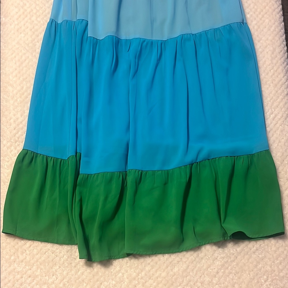 Jade Melody Womens Maxi Dress Tam Rainbow Halter Dress Colorblock Tunic Small - Picture 5 of 9